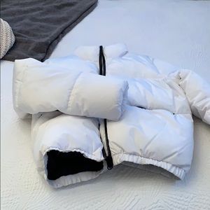 White puffer jacket